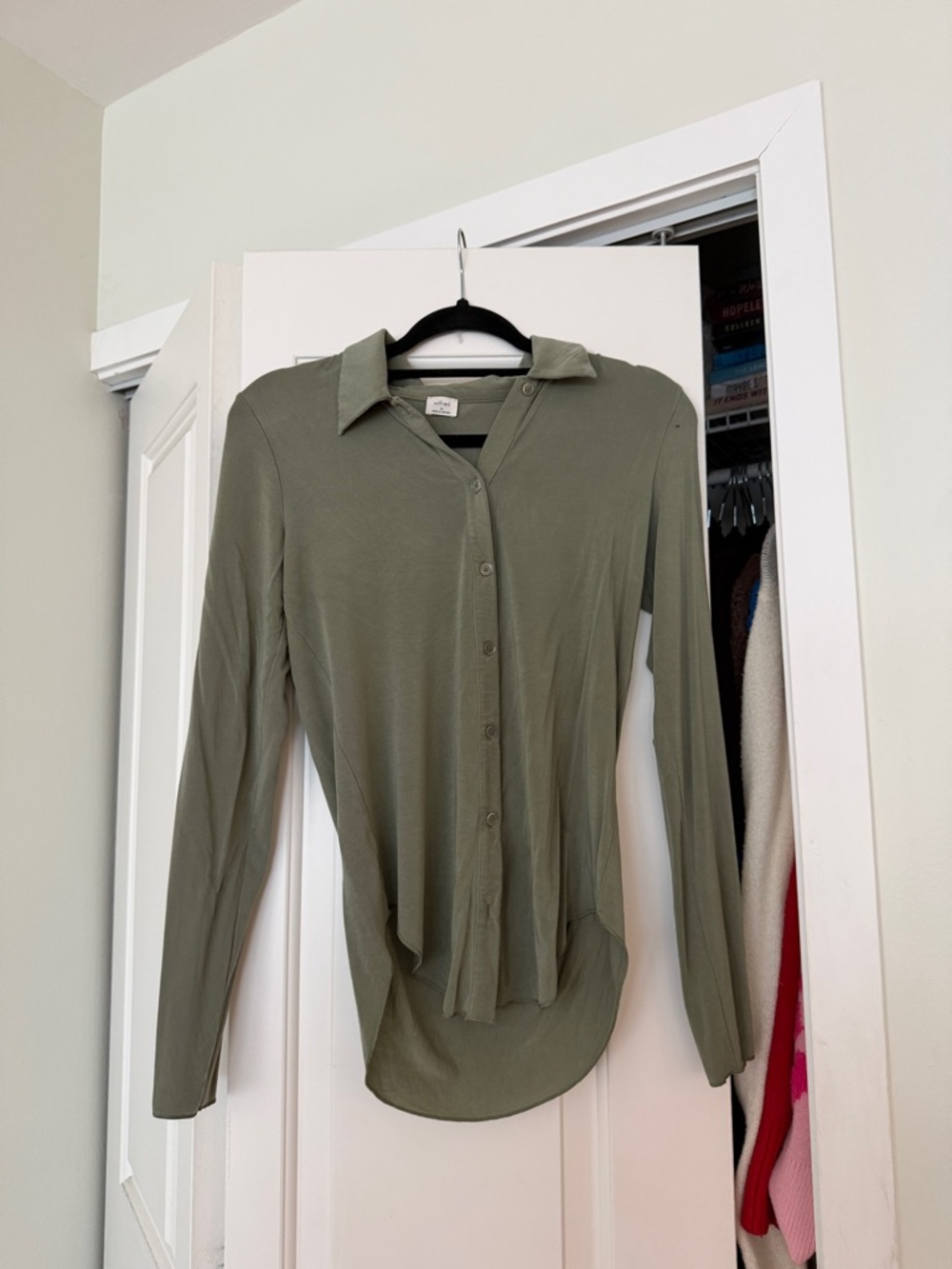Wilfred Olive Green Button-Down Shirt